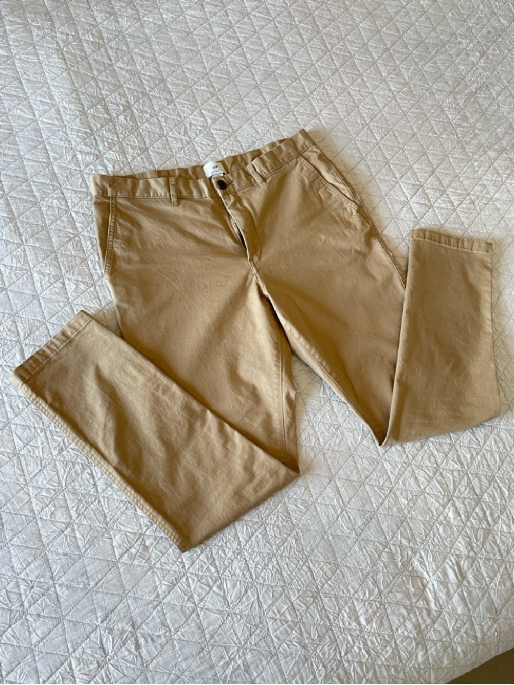H&M Skinny Fit Cotton Chino Pants – Beige | Men’s 34W (New) - Picture 2 of 6